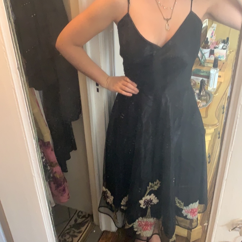 π€ VINTAGE BETSEY JOHNSON TULLE EMBROIDERED Y2K 90s RETRO COTTAGECORE - Picture 15 of 16